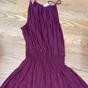 maroon forever 21 romper